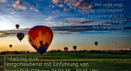 Wer nicht wagt, der nicht beginnt