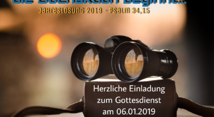 Die Suchaktion beginnt…