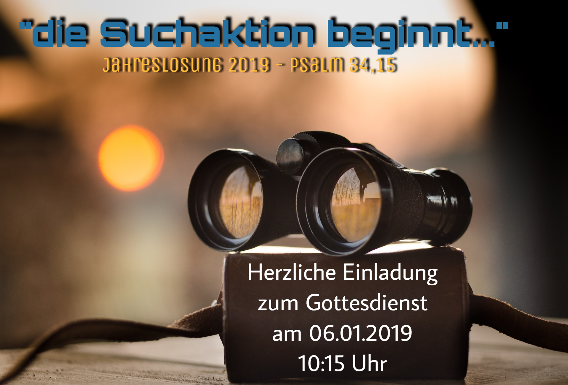 Die Suchaktion beginnt...