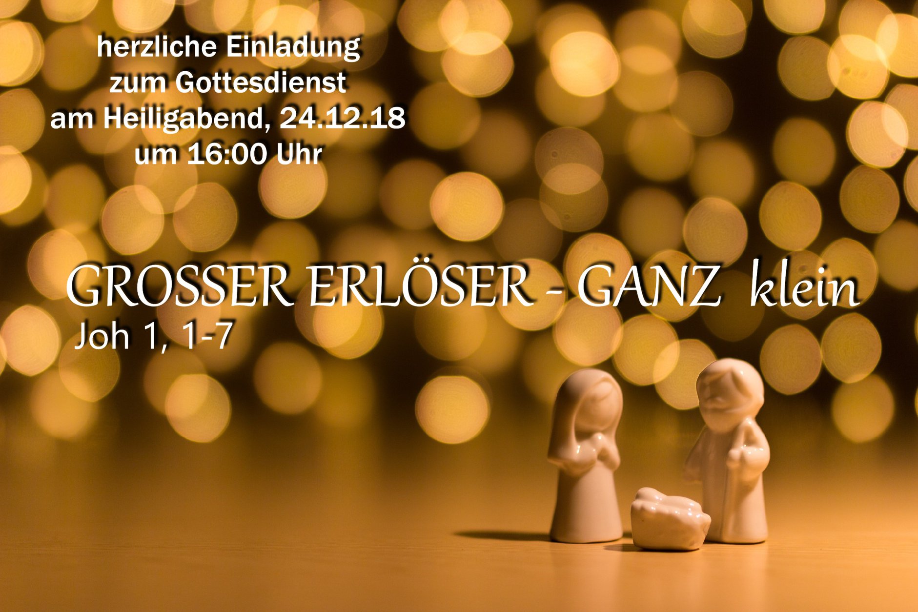 Großer Erlöser - ganz klein