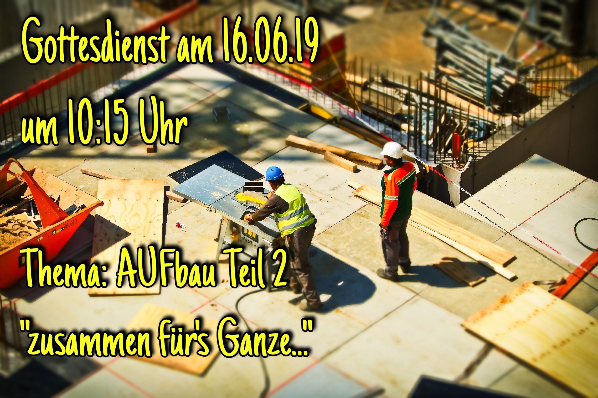 Zusammen für's Ganze ...