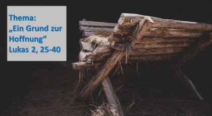 Ein Grund zur Hoffnung