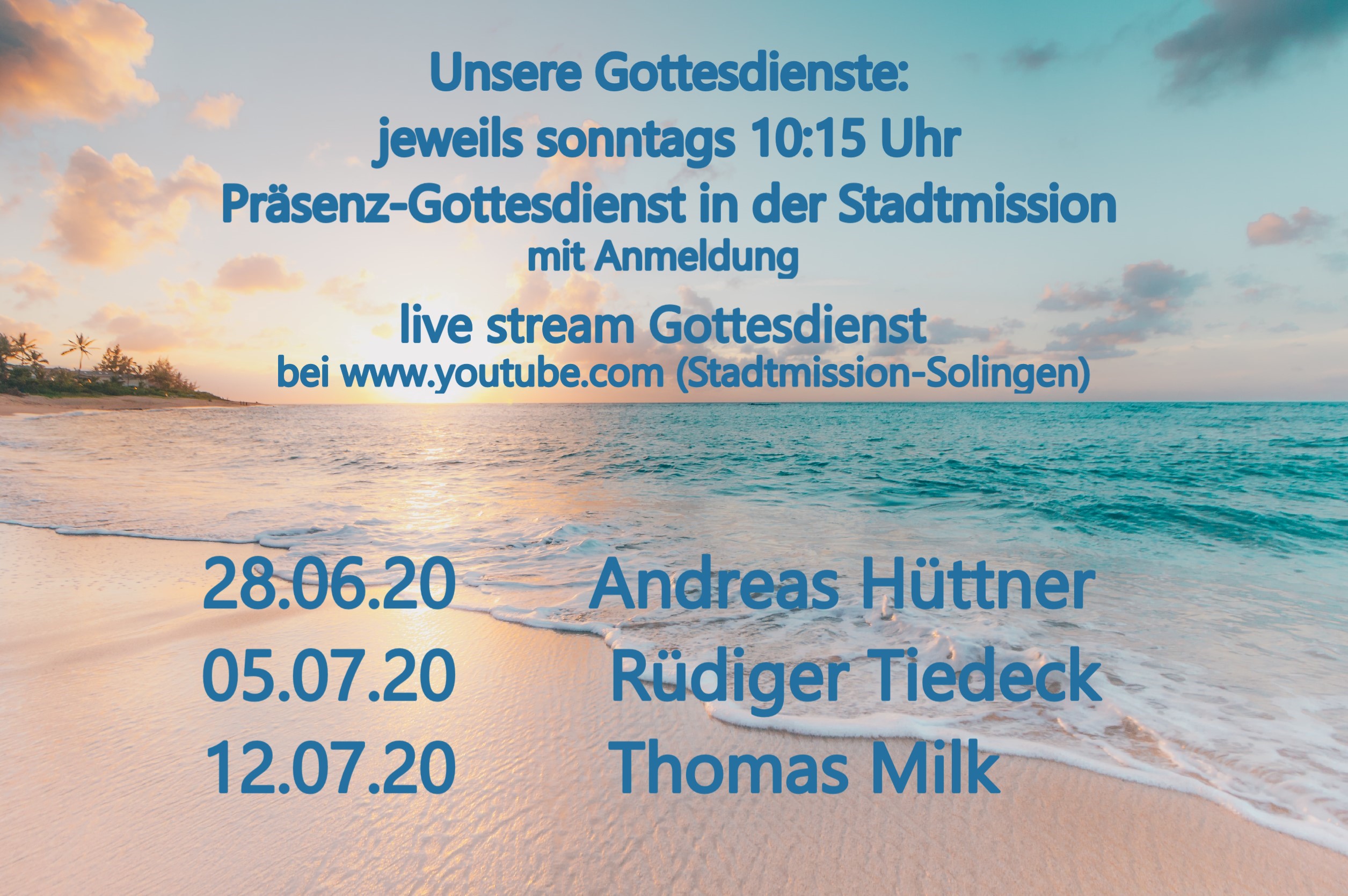 Worthygiene - Online-Gottesdienst vom 28.06.2020