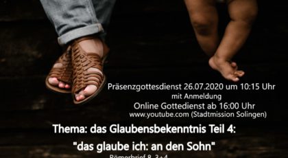 das glaube ich – Teil 4: an den Sohn