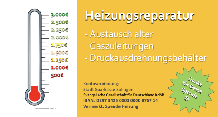 Spendenaktion Heizung
